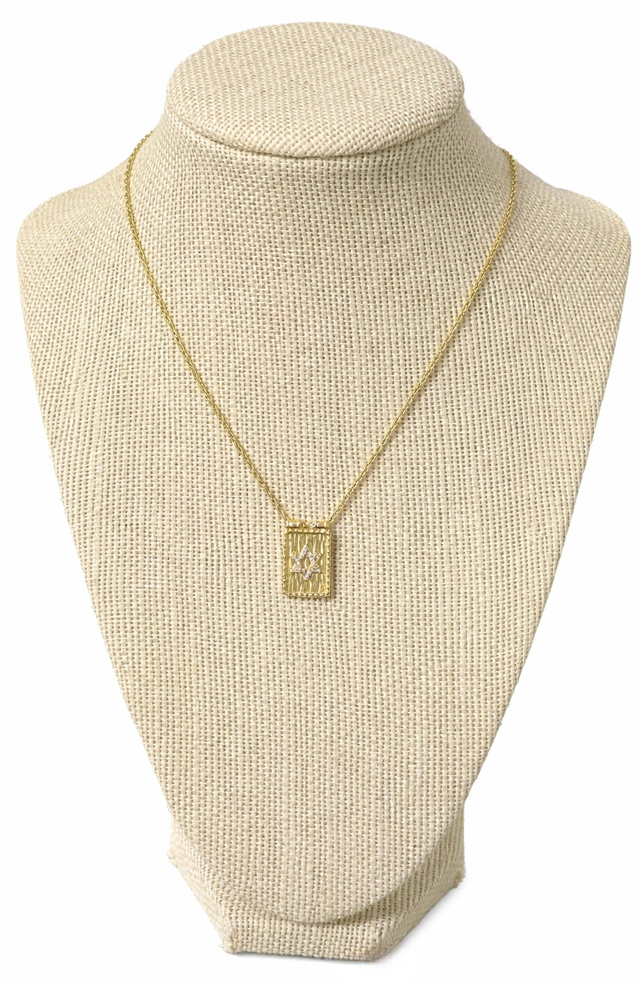 Gilded Star of David Necklace