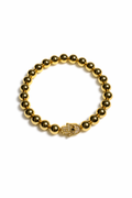 Golden Hamsa Bead Bracelet