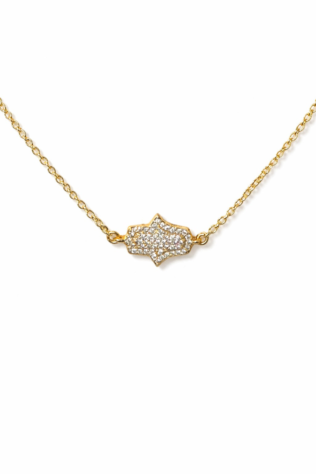 Gold Hamsa Connector Necklace
